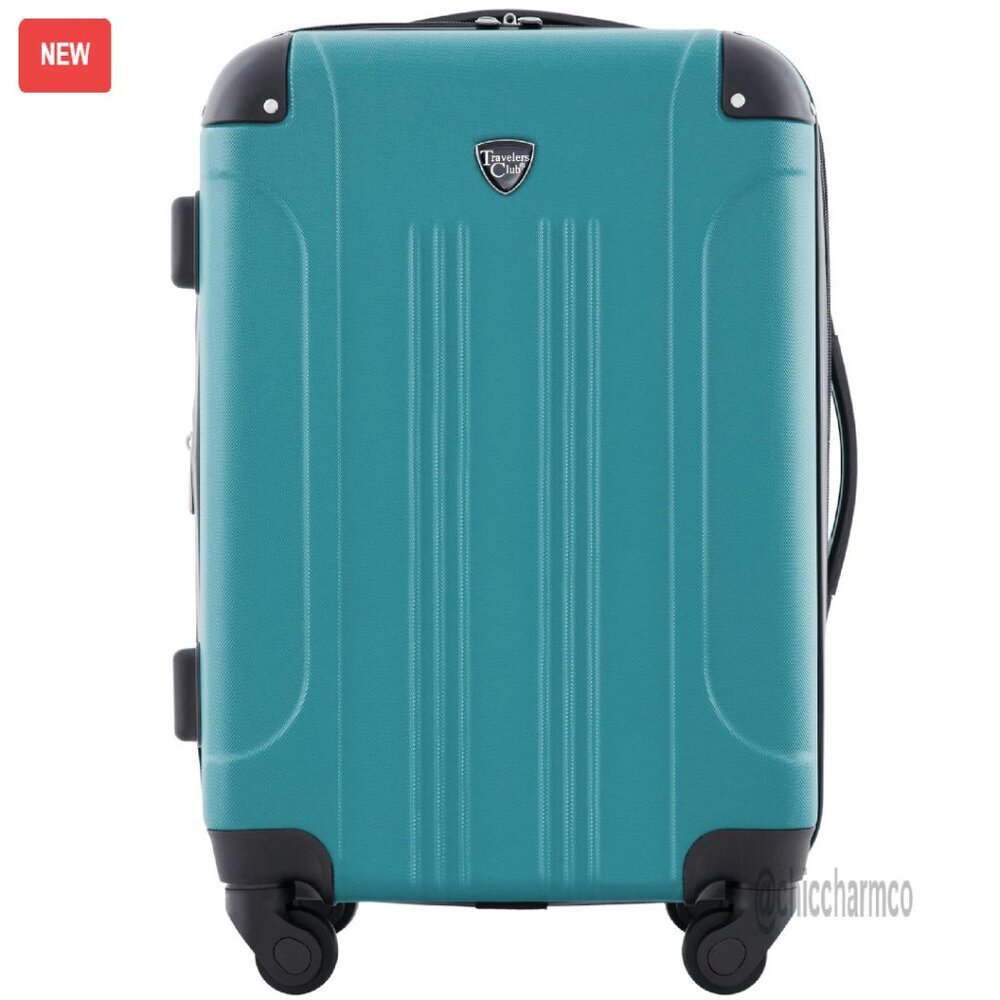 20" Abs Hardside Expandable Carry-On Luggage With Spinner Wheels